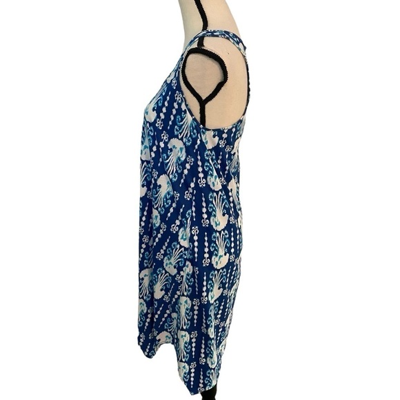 Lilly Pulitzer Melle Dress Indigo Get in Line Size XS Navy - Picture 4 of 12